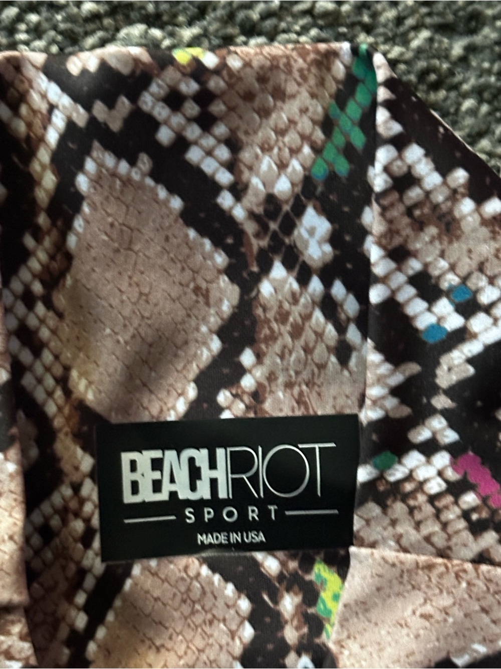 Beach Riot Piper Legging - Jeweled Python - Picture 6 of 10